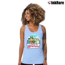 Women’s A Day to Remember Simpsons Tank Top in light blue | Lightweight, Movement-Friendly