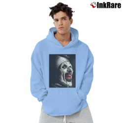 Men’s A Is For Art The Clown Pullover Hoodie in light blue | Cozy, Durable, Modern Fit