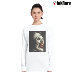 Women’s A Is For Art The Clown Long-Sleeve Top in white | Sleek, Versatile, All-Season