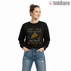 A Lovely Cheese Pizza Just For Me Pixel Sweater Shirt on graphic shirt for women graphic tee