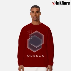 Men’s A Moment Apart Odesza Album Tour Long-Sleeve Shirt in maroon | Sleek, Lightweight, Year-Round Wear