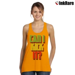 Women’s A Tribe Called Quest Can I Kick It Tank Top in orange | Lightweight, Movement-Friendly