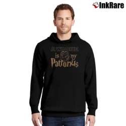 Men’s A Wookie Is My Patronus Star Wars Parody Pullover Hoodie in black | Cozy, Durable, Modern Fit