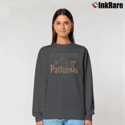 Women’s A Wookie Is My Patronus Star Wars Parody Relaxed Sweatshirt in charcoal | Soft, Laid-Back Vibe