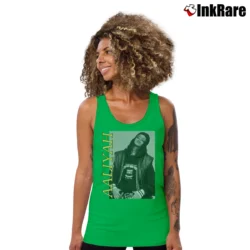 Women’s Aaliyah Urban Graphic Music Tank Top in irish green | Lightweight, Movement-Friendly