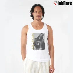 Men’s Aaliyah Urban Graphic Music Tank Top in white | Breathable, Active-Friendly Design