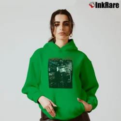 Women’s Aaron Lewis Flag Photo Cozy Hoodie in irish green | Warm, Structured, Stylish