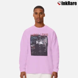 Men’s Aaron Lewis Flag Photo Long-Sleeve Shirt in light pink | Sleek, Lightweight, Year-Round Wear
