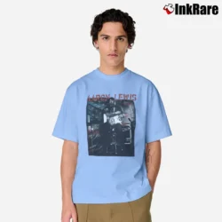 Men’s Aaron Lewis Flag Photo Classic T-Shirt in light blue | Soft, Breathable Everyday Wear