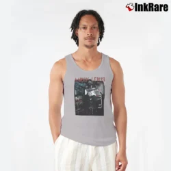 Men’s Aaron Lewis Flag Photo Tank Top in sport grey | Breathable, Active-Friendly Design
