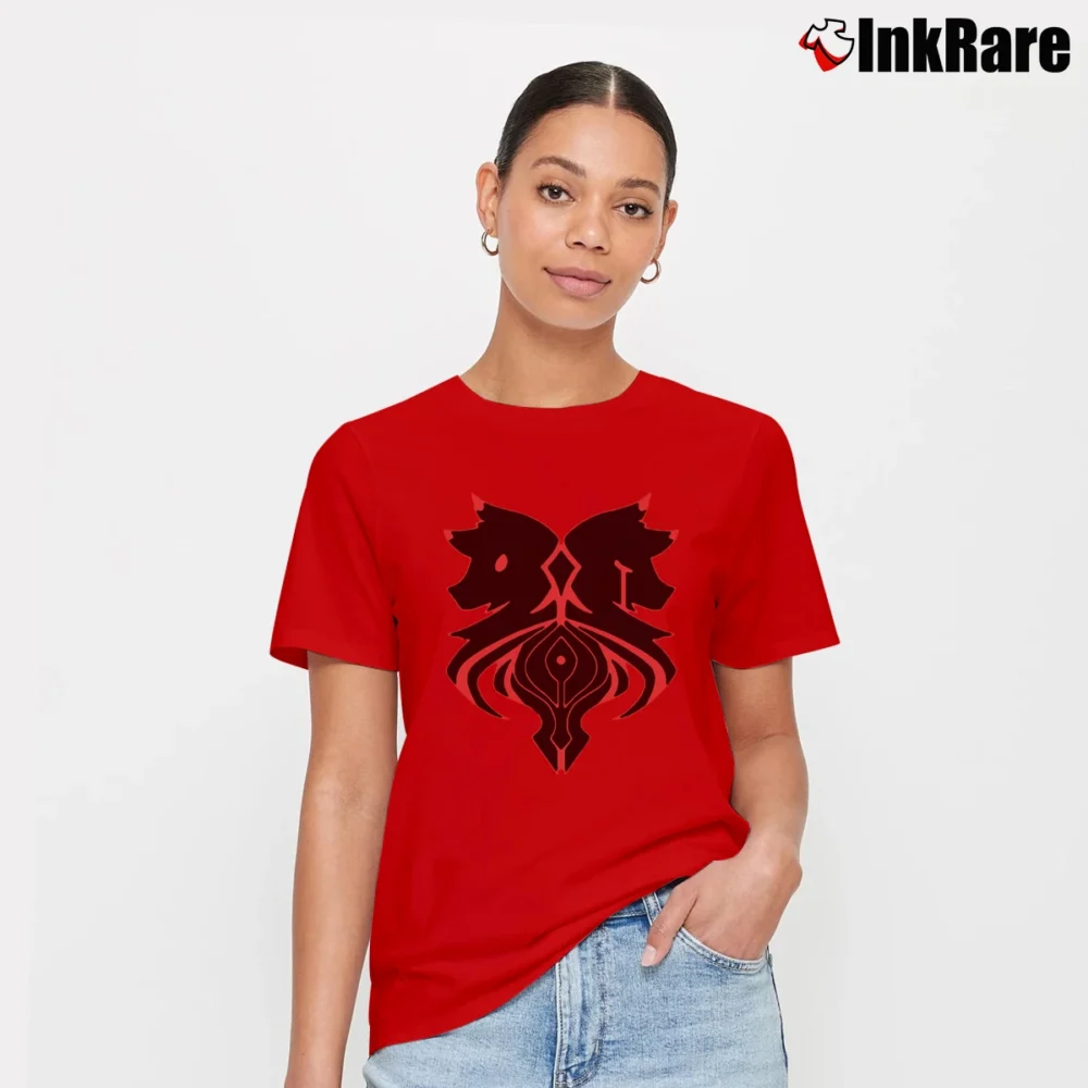 Women’s Aaron Lycan Zip Red Signature T-Shirt in red | Soft, Flattering Fit