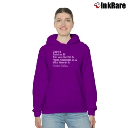 Women’s Aaron Tveit Broadway Fan Graphic Cozy Hoodie in purple | Warm, Structured, Stylish