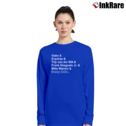 Women’s Aaron Tveit Broadway Theatre Fan Long-Sleeve Top in royal blue | Sleek, Versatile, All-Season