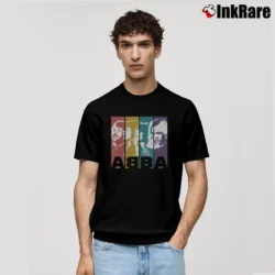 Men’s abba band retro for music lovers Classic T-Shirt in black | Soft, Breathable Everyday Wear