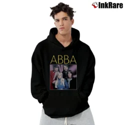 Men’s Abba Fan Art Vintage Music Pullover Hoodie in black | Cozy, Durable, Modern Fit