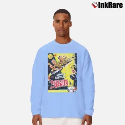 Men’s Abbott and Costello Go to Mars Poster Long-Sleeve Shirt in light blue | Sleek, Lightweight, Year-Round Wear
