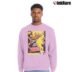 Men’s Abbott and Costello Go to Mars Poster Crewneck Sweatshirt in light pink | Cozy Fabric, Clean Style