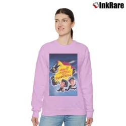 Women’s Abbott and Costello Meet Frankenstein Relaxed Sweatshirt in light pink | Soft, Laid-Back Vibe
