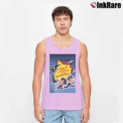 Men’s Abbott and Costello Meet Frankenstein Tank Top in light pink | Breathable, Active-Friendly Design