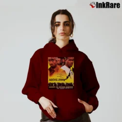 Women’s Above The Rim 1994 Movie Cozy Hoodie in maroon | Warm, Structured, Stylish