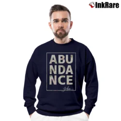Men’s Abundance Heather Grey Graphic Crewneck Sweatshirt in navy | Cozy Fabric, Clean Style