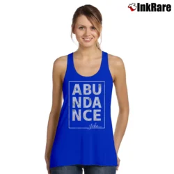 Women’s Abundance Heather Grey Graphic Tank Top in royal blue | Lightweight, Movement-Friendly