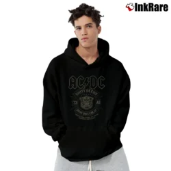 Men’s Acdc Black Dirty Deeds Fashion Cool Classic Rock Pullover Hoodie in black | Cozy, Durable, Modern Fit