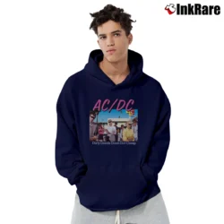 Men’s Acdc Dirty Deeds Done Dirt Graphic Pullover Hoodie in navy | Cozy, Durable, Modern Fit