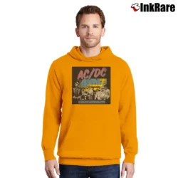 Men’s Acdc Dirty Deeds Done Dirt Pullover Hoodie in orange | Cozy, Durable, Modern Fit