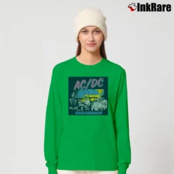 Women’s Acdc Dirty Deeds Done Dirt Long-Sleeve Top in irish green | Sleek, Versatile, All-Season