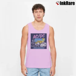 Men’s Acdc Dirty Deeds Done Dirt Tank Top in light pink | Breathable, Active-Friendly Design
