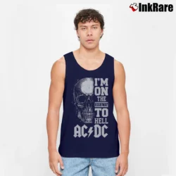 Men’s Acdc I'm On The Highway To Hell for Rock Fans Tank Top in navy | Breathable, Active-Friendly Design
