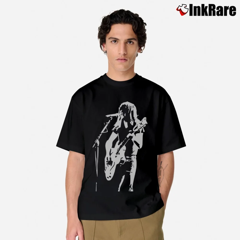 Men’s Acdc Inspired Malcolm Classic T-Shirt in black | Soft, Breathable Everyday Wear