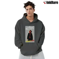 Men’s Acdc Powerage Rock Band Legend Pullover Hoodie in charcoal | Cozy, Durable, Modern Fit