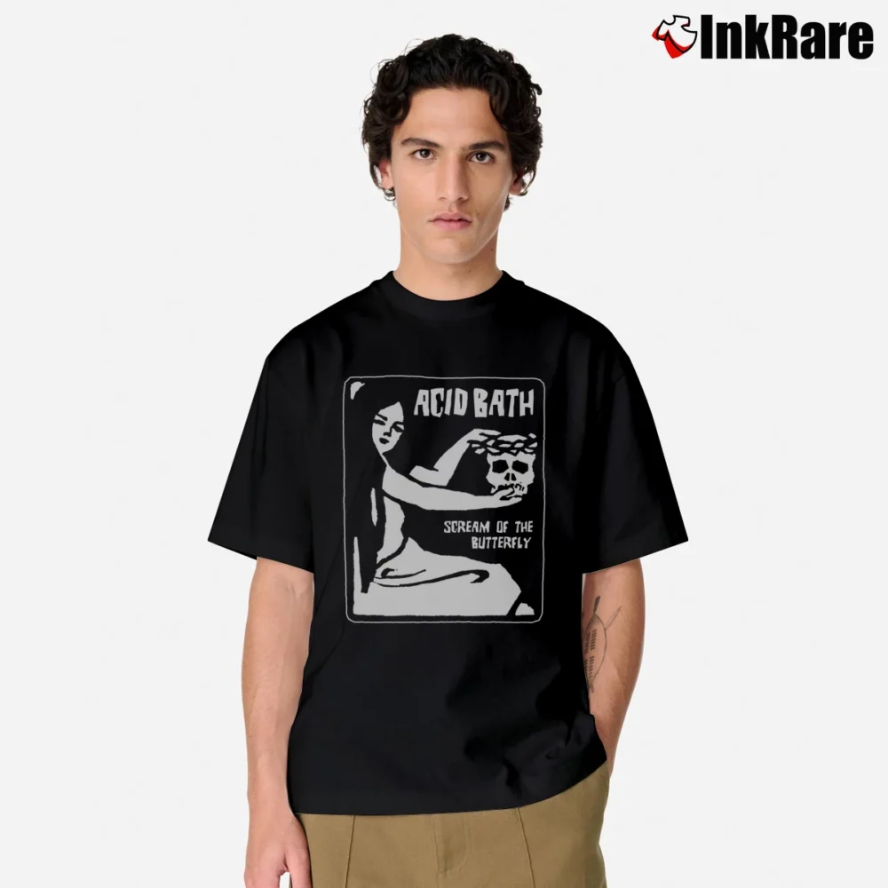 Men’s Acid Bath Scream Of The Butterfly Classic T-Shirt in black | Soft, Breathable Everyday Wear