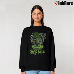 Women’s Acid Bath Sludge Metal Relaxed Sweatshirt in black | Soft, Laid-Back Vibe