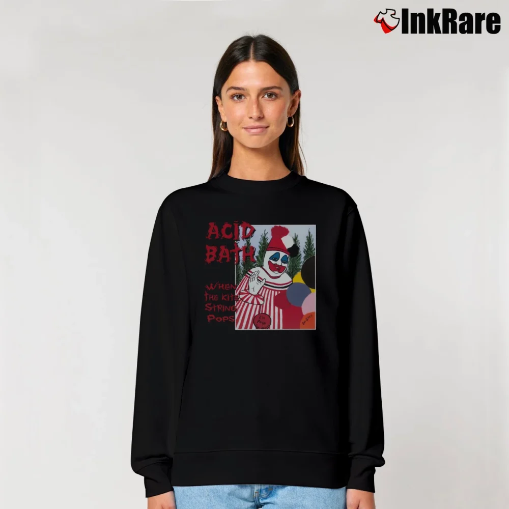 Women’s Acid Bath When The Kite String Pops Relaxed Sweatshirt in black | Soft, Laid-Back Vibe