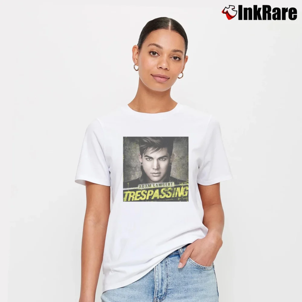 Women’s Adam Lambert Trespassing T-Shirt in white | Soft, Flattering Fit