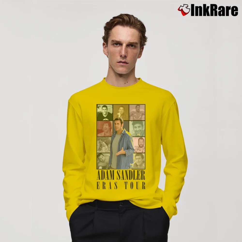 Men’s Adam Sandler Eras Tour Long-Sleeve Shirt in yellow | Sleek, Lightweight, Year-Round Wear