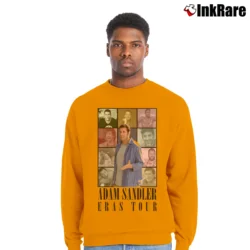 Men’s Adam Sandler Eras Tour Crewneck Sweatshirt in orange | Cozy Fabric, Clean Style