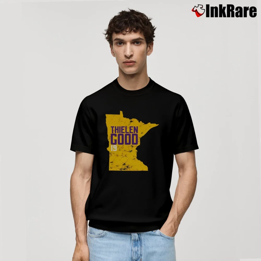 Men’s Adam Thielen Good 19 Minnesota Football Skol Classic T-Shirt in black | Soft, Breathable Everyday Wear