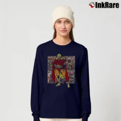 Women’s Adam Warlock Silver Age Marvel Classic Covers Long-Sleeve Top in navy | Sleek, Versatile, All-Season