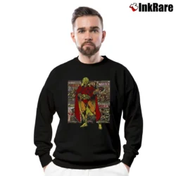 Men’s Adam Warlock Silver Age Marvel Classic Covers Crewneck Sweatshirt in black | Cozy Fabric, Clean Style