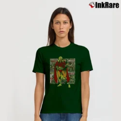 Women’s Adam Warlock Silver Age Marvel Classic Covers Signature T-Shirt in forest green | Soft, Flattering Fit