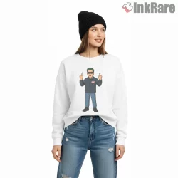 Adam Yauch Beastie Boys Cartoon Middle Finger Shirt on graphic shirt for women graphic tee