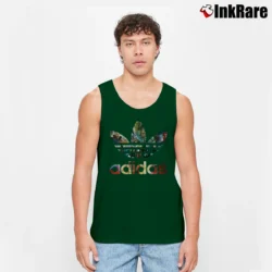 Men’s Adidas Avengers Marvel Tank Top in forest green | Breathable, Active-Friendly Design