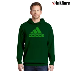 Men’s Adidas Logo Graphic Pullover Hoodie in forest green | Cozy, Durable, Modern Fit