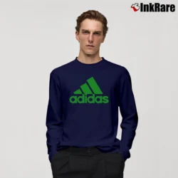 Men’s Adidas Logo Graphic Long-Sleeve Shirt in navy | Sleek, Lightweight, Year-Round Wear