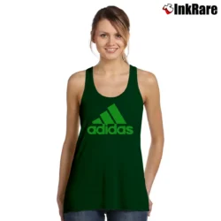 Women’s Adidas Logo Graphic Tank Top in forest green | Lightweight, Movement-Friendly