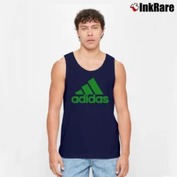 Men’s Adidas Logo Graphic Tank Top in navy | Breathable, Active-Friendly Design